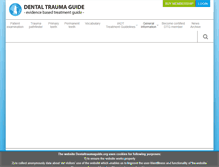 Tablet Screenshot of dentaltraumaguide.org